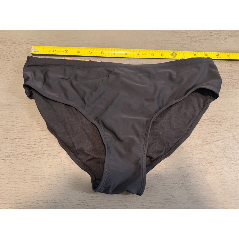 black SUNSHINE  ZONE  lined  swimsuit bikini bottom size medium